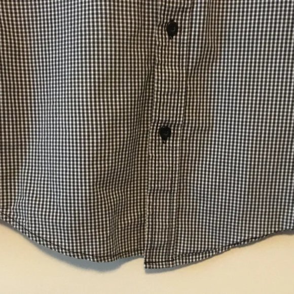 Mens Helix Shirt Western Plaid Size Small Country Button Down Black White Check - Picture 2 of 8